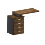 Mesa auxiliar pedestal 4 gavetas M40 Maranello