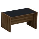 Mesa reta Up com vidro Maranello