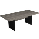 Mesa de reunião retangular pé painel Moderate